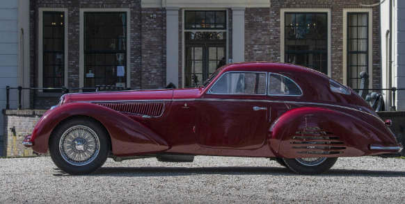 1939年阿尔法罗密欧8C Touring Berlinetta可以在拍卖会上带来2500万