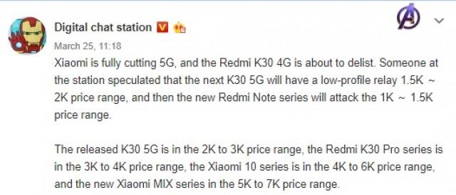 小米新款5G Redmi手机获得3C认证