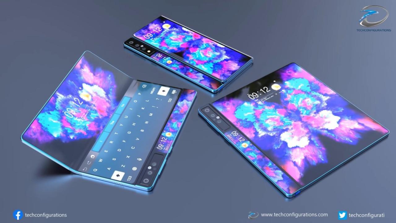 新的Galaxy Fold 2 Concept包括旋转相机，三个显示屏