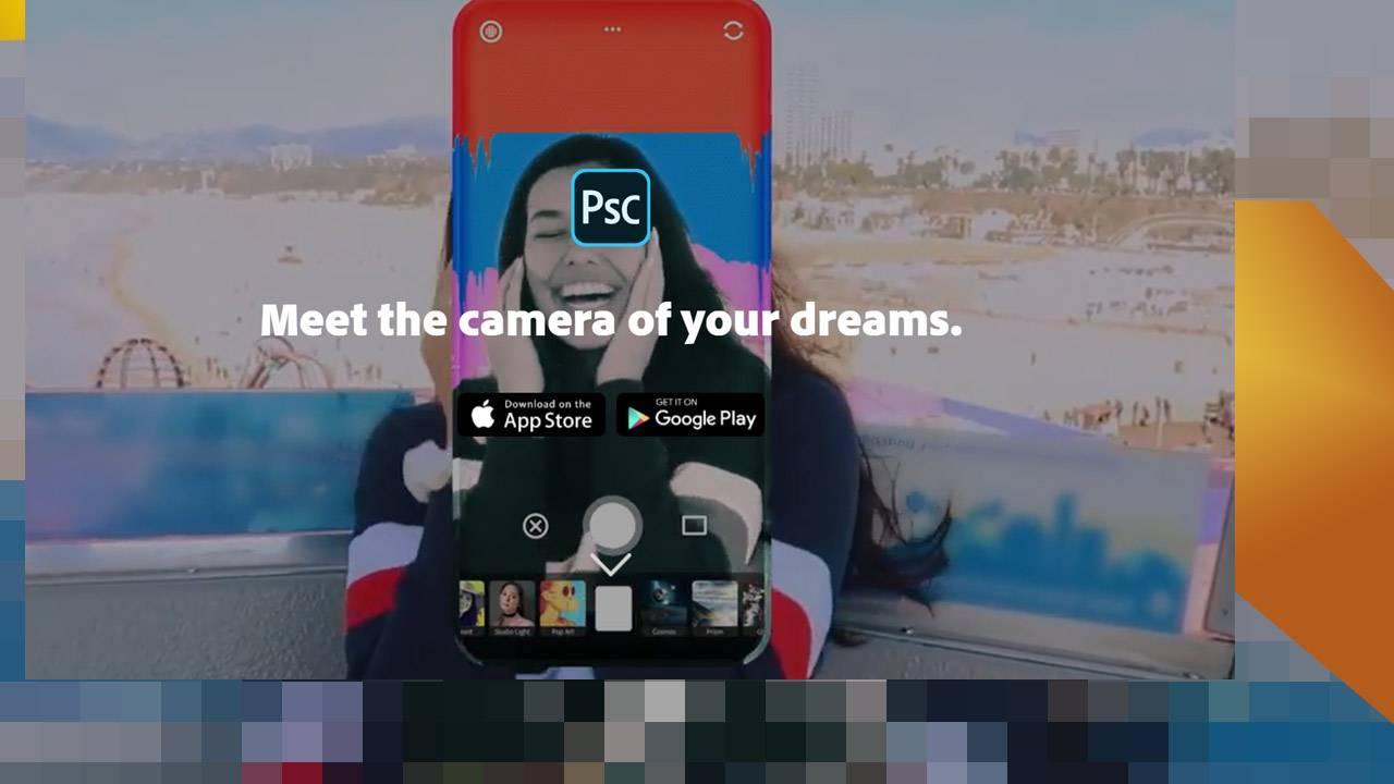 Adobe Photoshop Camera应用程序发布，可用于手机照片魔术