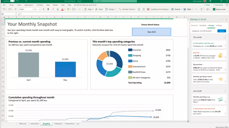 Microsoft现在可以将您的银行业务导入Excel