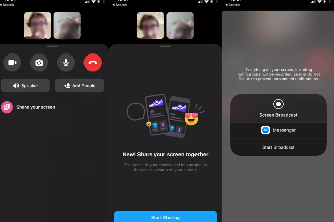 Facebook Messenger现在可让您在移动设备上共享屏幕