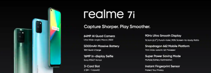 Realme推出了SLED 4K智能电视，Realme Buds Air Pro，Realme 7i等更多产品