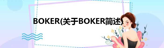 BOKER(对于BOKER简述)