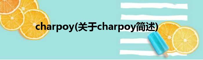 charpoy(对于charpoy简述)