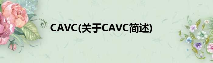 CAVC(对于CAVC简述)