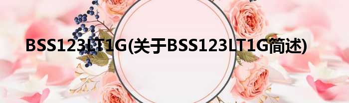 BSS123LT1G(对于BSS123LT1G简述)