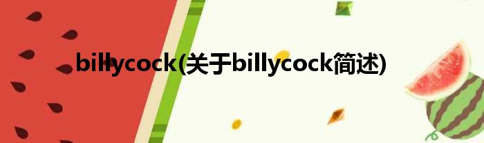 billycock(对于billycock简述)