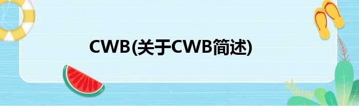 CWB(对于CWB简述)