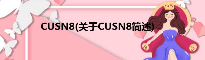 CUSN8(对于CUSN8简述)