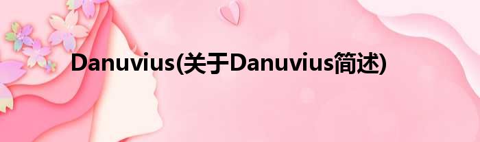 Danuvius(对于Danuvius简述)