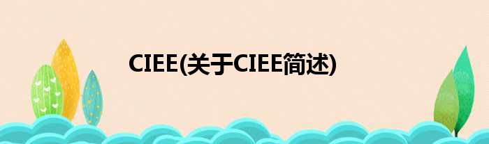 CIEE(对于CIEE简述)