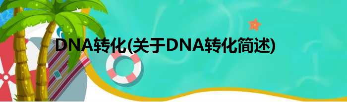 DNA转化(对于DNA转化简述)