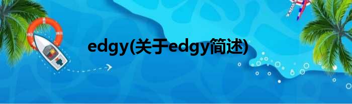 edgy(对于edgy简述)