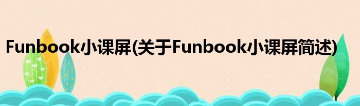 Funbook小课屏(对于Funbook小课屏简述)