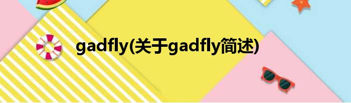 gadfly(对于gadfly简述)