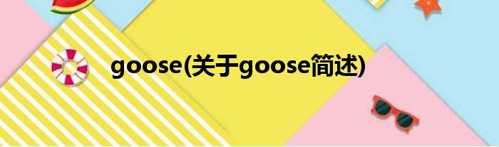 goose(对于goose简述)
