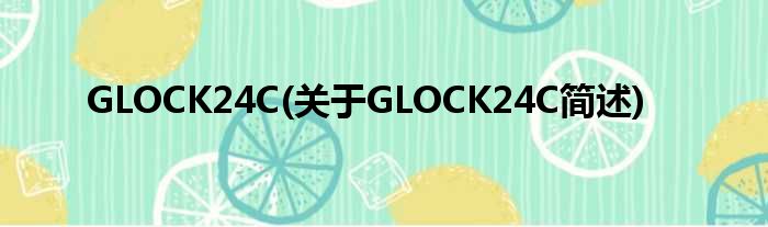 GLOCK24C(对于GLOCK24C简述)