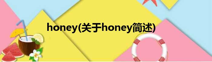 honey(对于honey简述)