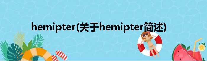 hemipter(对于hemipter简述)