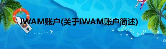 IWAM账户(对于IWAM账户简述)