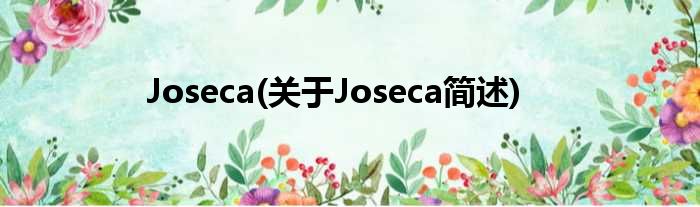 Joseca(对于Joseca简述)