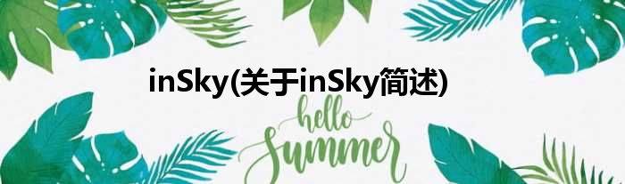 inSky(对于inSky简述)