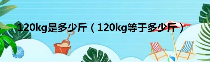 120kg是多少多斤（120kg即是多少多斤）