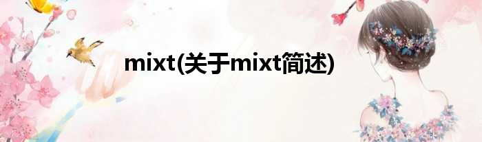 mixt(对于mixt简述)