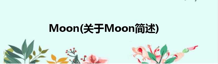 Moon(对于Moon简述)