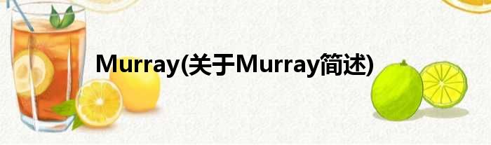 Murray(对于Murray简述)