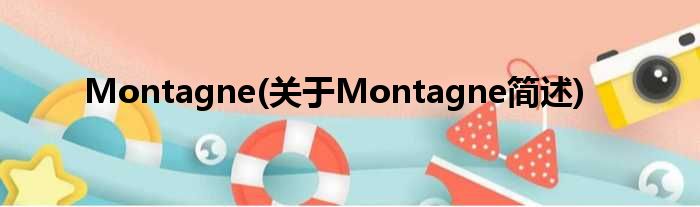 Montagne(对于Montagne简述)