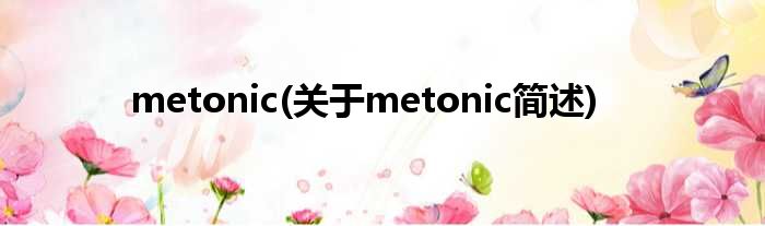 metonic(对于metonic简述)