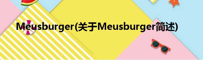 Meusburger(对于Meusburger简述)