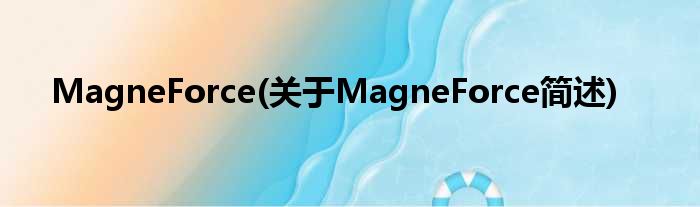 MagneForce(对于MagneForce简述)