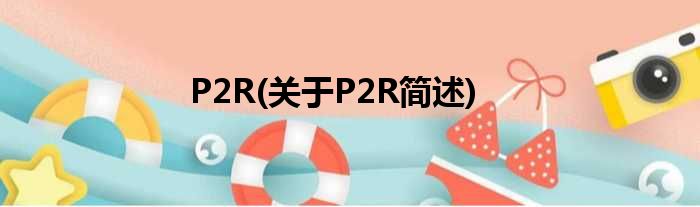 P2R(对于P2R简述)