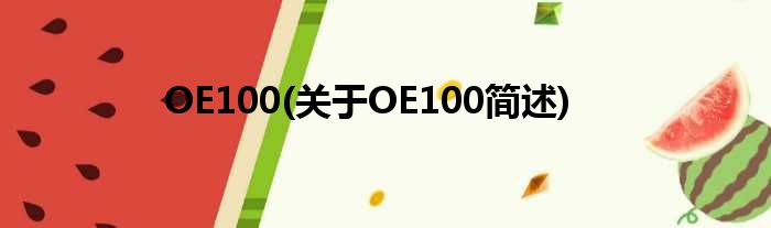 OE100(对于OE100简述)