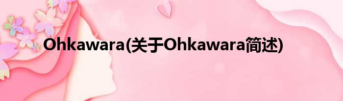 Ohkawara(对于Ohkawara简述)