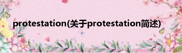 protestation(对于protestation简述)