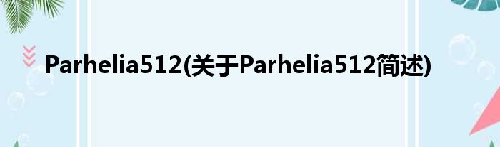 Parhelia512(对于Parhelia512简述)