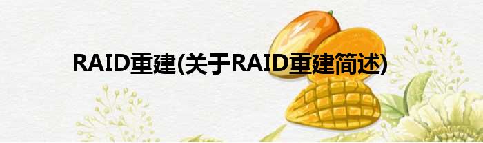 RAID重修(对于RAID重修简述)