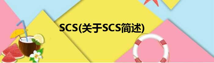 SCS(对于SCS简述)