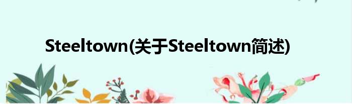 Steeltown(对于Steeltown简述)