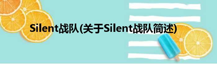 Silent战队(对于Silent战队简述)