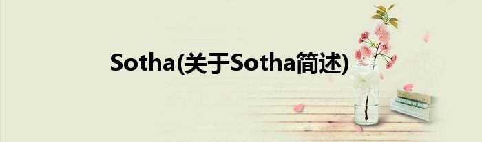 Sotha(对于Sotha简述)
