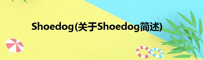Shoedog(对于Shoedog简述)