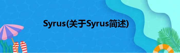 Syrus(对于Syrus简述)