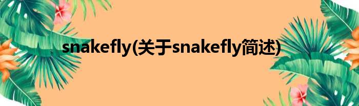 snakefly(对于snakefly简述)