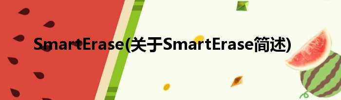 SmartErase(对于SmartErase简述)