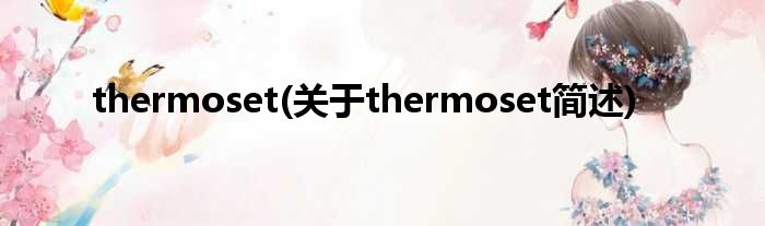 thermoset(对于thermoset简述)